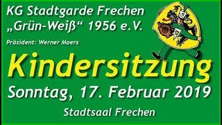 Kindersitzung der KG Stadtgarde Frechen eV  2019 [upl. by Neenej]