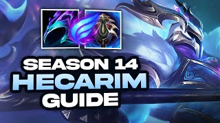 DOAENELS SEASON 14 HECARIM GUIDE for Beginners  Runes Builds Pathing amp More [upl. by Yerffeg792]