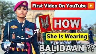 How Major Deeksha is Wearing Balidaan Badge [upl. by Ecyrb]