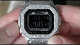 GShock Silver 40TH Anniversary Recrystallised Series  Unboxing  GMWB5000PS1ER [upl. by Fishback]