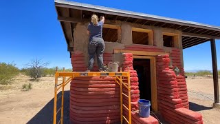 Family Builds a Cozy Home Using the Earthbag Method house construction build earthbag diy [upl. by Hess]