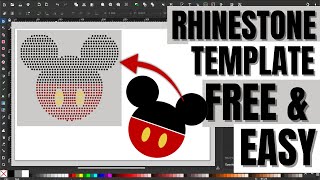 FREE Rhinestone Template Design With Inkscape [upl. by Adiesirb]