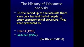 History amp Origin of Discourse Analysis  Linguistics [upl. by Arrio]