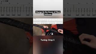 Change by Deftones Guitar Tab deftones deftonescover guitartabs guitartutorial guitarlesson [upl. by Glaudia]