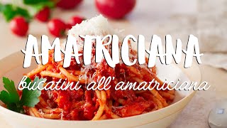 EASY Bucatini allAmatriciana Recipe [upl. by Winola]