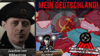 Ribbentrops Nazbol Empire  Hoi4 Collapsing World [upl. by Ylelhsa]