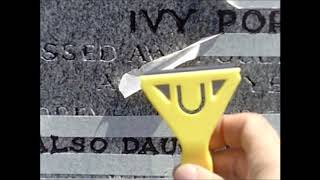 Headstone Lettering Renovation [upl. by Erdna]