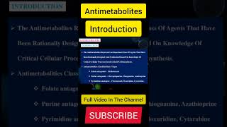 Introduction of antimetabolites  Tamil Explanation  AntiNeoplastic Agents [upl. by Stepha41]