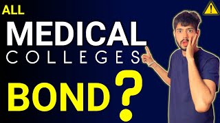 All Medical Colleges Bond  All Medical Colleges Bond State Wise  MCC Bond Policy 2023 mbbs neet [upl. by Dnaltiak]