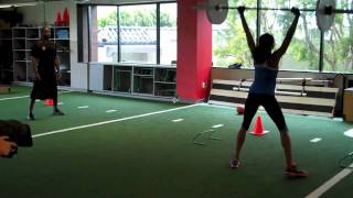 Allyson Felix Trains at Velocity Sports Performance [upl. by Eeleimaj]