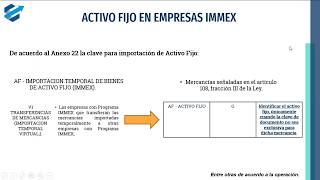 Administracion de Activo Fijo en empresas IMMEX [upl. by Jehanna]