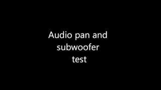 Stereo and subwoofer test Left right center mono sub [upl. by Refinej]