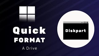 How To Quick Format A Drive With Command Prompt [upl. by Assela36]