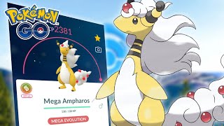 Mega Ampharos Raid Pokémon GO [upl. by Smukler36]