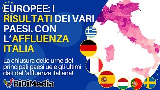 Elezioni Europee LAFFLUENZA ed exit di GERMANIA FRANCIA SPAGNA [upl. by Gusella902]