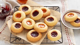 Homemade Jam Drop Biscuits with Raspberry and Apricot Jam [upl. by Codie]