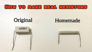 How to Make Real Resistors for Free at Home [upl. by Galliett843]