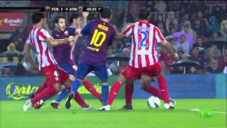 FC Barcelona 50 Atlético Madrid  Highlights 24092011mp4 [upl. by Teak]