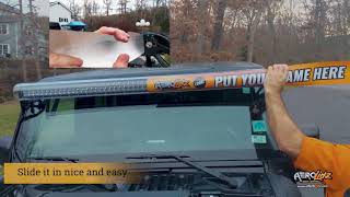 How to install a new insert on your Aerolidz light bar cover [upl. by Kotto]