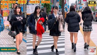 4k hdr japan travel 2024  Walk in Shinjuku（新宿）Tokyo Japan  Relaxing Natural City ambience [upl. by Soble]