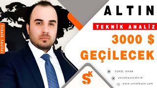 ALTIN ANALİZİ 3000 SEVİYESİ GEÇİLECEK [upl. by Conway248]