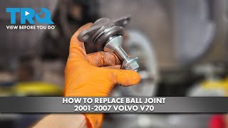 How to Replace Front Lower Ball Joint 20012007 Volvo V70 [upl. by Uon]