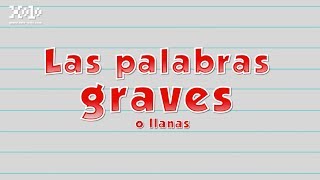 10 ejemplos de palabras Graves o Llanas  Videos Aprende [upl. by Weidner]