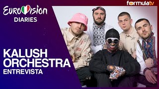 ENTREVISTA a KALUSH ORCHESTRA Ucrania en la Turquoise Carpet de Eurovisión 2022  Diaries [upl. by Alaham]