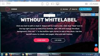 How to easily create Whitelabel project using Mobirise Web Builder [upl. by Sadiras157]