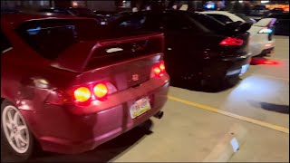 downtown car meet 2 stepping and exhaust sounds [upl. by Romulus]