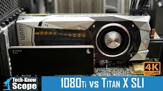 ▶️ The GTX 1080 Ti vs Titan X SLI  Benchmark Results [upl. by Ennailuj]