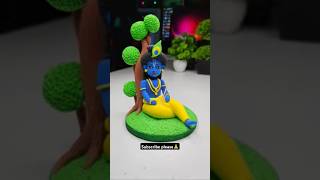 Krishna ji Idol making super clay art jai shree krishna jiytshortsclayartkrishnastatus [upl. by Aikemahs]