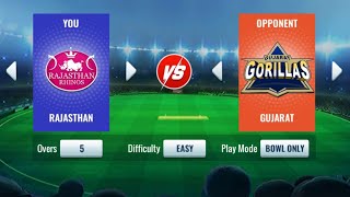 Rajasthan Vs Gujarat CRICKET Match Gameplay With Facecam in Hindi [upl. by Telfore833]