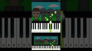 How to play Incredibox Sprunki  Tunner Theme Easy Beginner Piano Tutorial [upl. by Etsirk]