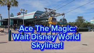 Ace The Magic The Walt DIsney World Skyliner from Hollywood Studios to Caribbean Beach Resort [upl. by Morril607]