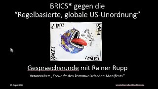 BRICS  und die quotRegelbasierte globale USUnordnungquot [upl. by Keram665]