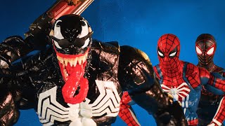 Venom Hacked Insomniac SpiderMan 2 Stop Motion Animation spiderman spiderman2 stopmotion [upl. by Atinele34]