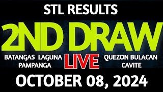 Stl Result Today 2nd draw October 08 2024 STL Batangas Live [upl. by Garda]