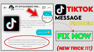 tiktok message not sending and receiving problem  TikTok message not send [upl. by Alhan]