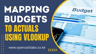 Mapping Budgets to Transaction Actual using Excel VLOOKUP Function [upl. by Leonard396]