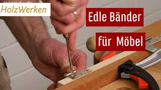 Möbelbau Lappenbänder einfach einlassen [upl. by Calie]