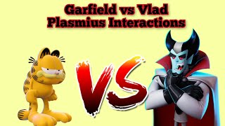 Nickelodeon AllStar Brawl 2  Garfield vs Vlad Plasmius Interactions [upl. by Curhan]