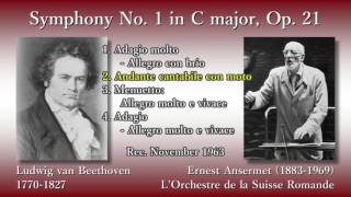 Beethoven Symphony No 1 Ansermet amp OSR 1963 ベートーヴェン 交響曲第1番 アンセルメ [upl. by Lateehs]