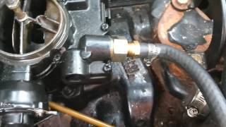 How to replace a fuel pump and fuel lines on carburated Mercruiser 50 Alpha [upl. by Imeka920]