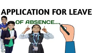 Application for Leave of Absence braintrainer3854 cursivewriting english handwriting [upl. by Iramo]