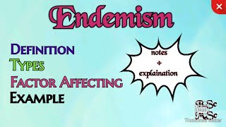 Endemism Easy notes on Endemism DefinitionTypesExamples of Endemism mscbotany [upl. by Aime]