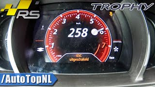 RENAULT Megane RS TROPHY 300HP 0258kmh ACCELERATION amp TOP SPEED by AutoTopNL [upl. by Gabriell]