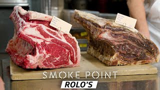 The Best Burger in NYC Is at Rolos in Queens — Smoke Point [upl. by Esadnac]