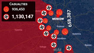 Battle for Moscow 19411942  History on the map [upl. by Malarkey]