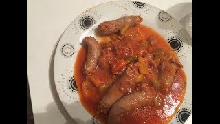 VIDEO RICETTA SALSICCIA COI PEPERONI E CIPOLLA TIPO STADIO [upl. by Onaicilef]